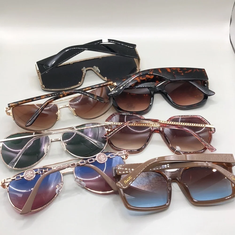 Bundle lot 7 branded sunglasses variety trendy.